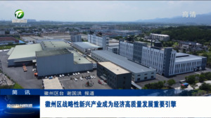 简讯：徽州区战略性新兴产业成为经济高质量发展重要引擎