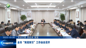 全市“双招双引”工作会议召开