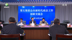 任生在市新时代政法工作创新交流会上要求 推深做实更高水平的平安黄山法治黄山建设