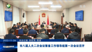 市八届人大二次会议筹备工作领导组第一次会议召开