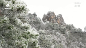 黄山风景区迎来今冬首场降雪