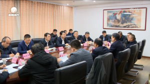 孙勇与中铁二十一局集团李冰一行举行工作会谈