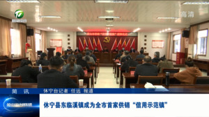 休宁县东临溪镇成为全市首家供销“信用示范镇”