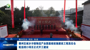 简讯：徽州区城乡冷链物流产业园基础设施建设工程高位仓 配送档口项目正式开工建设
