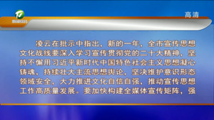 全市宣传工作会议召开 凌云孙勇作出批示