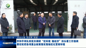李和平率队来我市调研“优环境、稳经济”回头看工作强调 要切实把各项惠企政策落实落细优化营商环境