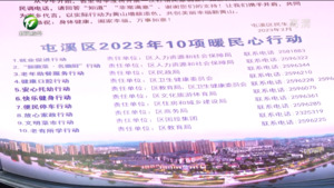 市区两级联动 开展暖民心宣传志愿服务活动