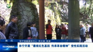 简讯：休宁开展“赓续红色基因 传承革命精神”党性实践活动