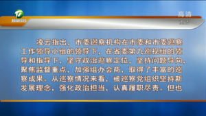 市委书记专题会议 听取七届市委第四轮联动巡察综合情况汇报
