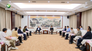 凌云与刘国平一行举行工作会谈