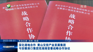 深化港地合作 黄山交投产业发展集团与安徽港口集团芜湖港签署战略合作协议