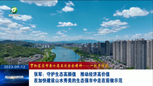 张军：守护生态高颜值  推动经济高价值 在加快建设山水秀美的生态强市中走在前做示范