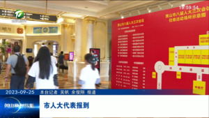 市人大代表报到