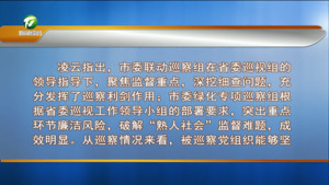 市委书记专题会议听取七届市委第五轮巡察综合情况汇报