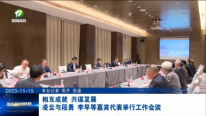 相互成就 共谋发展 凌云与段勇 李早等嘉宾代表举行工作会谈