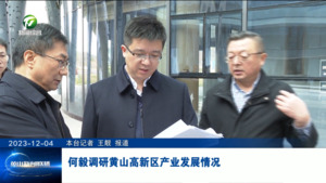 何毅调研黄山高新区产业发展情况