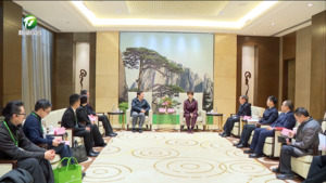 共同推动徽派古建产业焕发新活力 凌云 何毅与出席中国（黄山）第三届徽派古建产业发展大会的嘉宾代表举行工作会谈