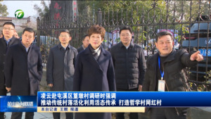 凌云赴屯溪区篁墩村调研时强调 推动传统村落活化利用活态传承 打造哲学村网红村