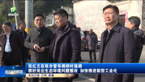 张红文在我市督导调研时强调 抓好突出生态环境问题整改 加快推进新型工业化