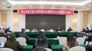市八届人大四次会议各代表团举行会议