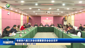 市政协八届三次会议提案委员会会议召开
