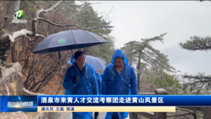 酒泉市来黄人才交流考察团走进黄山风景区