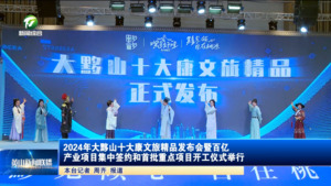 2024年大黟山十大康文旅精品发布会暨百亿产业项目集中签约和首批重点项目开工仪式举行