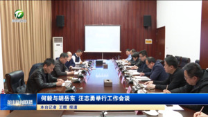 何毅与胡岳东 汪志勇举行工作会谈