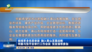 链接更多优质资源 融入黄山发展战略 何毅与张平安举行工作会谈 张亚强等参加