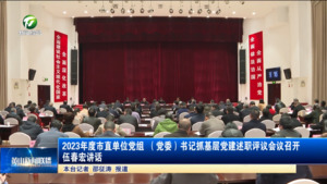 2023年度市直单位党组 （党委）书记抓基层党建述职评议会议召开 伍春宏讲话