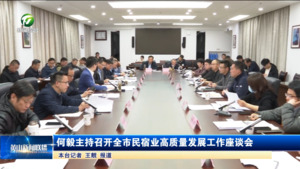 何毅主持召开全市民宿业高质量发展工作座谈会