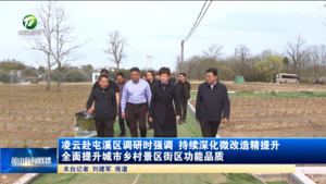 凌云赴屯溪区调研时强调 持续深化微改造精提升 全面提升城市乡村景区街区功能品质