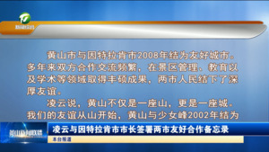 凌云与因特拉肯市市长签署两市友好合作备忘录