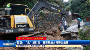 【闻“汛”而动 奋战一线】歙县：“汛”速行动  冒雨畅通乡村安全通道
