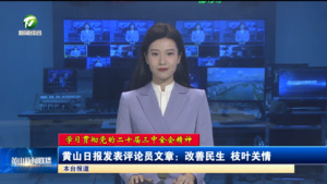 【学习贯彻党的二十届三中全会精神】黄山日报发表评论员文章：改善民生 枝叶关情