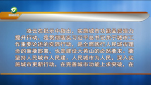 全市城市功能品质活力提升工作推进会召开 凌云作批示 何毅出席并讲话