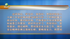 市委常委会会议强调 深入学习宣传贯彻党的二十届三中全会精神 扎实做好风险隐患排查灾后恢复重建等工作