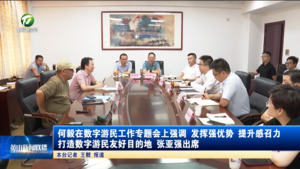 何毅在数字游民工作专题会上强调 发挥强优势 提升感召力 打造数字游民友好目的地  张亚强出席