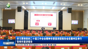 学习贯彻党的二十届三中全会精神市委宣讲团报告会在徽州区举行 张伟作宣讲报告