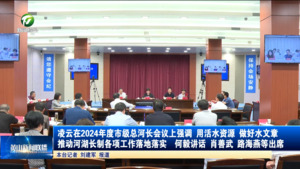 凌云在2024年度市级总河长会议上强调 用活水资源 做好水文章 推动河湖长制各项工作落地落实  何毅讲话 肖善武 路海燕等出席
