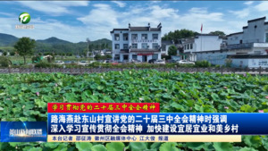 【学习贯彻党的二十届三中全会精神】路海燕赴东山村宣讲党的二十届三中全会精神时强调 深入学习宣传贯彻全会精神  加快建设宜居宜业和美乡村