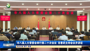 市八届人大常委会举行第二十次会议 肖善武主持会议并讲话