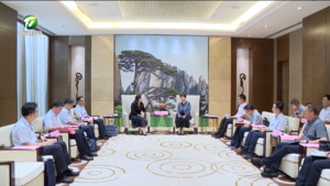 为大黄山建设寻求金融支持 凌云与关雁翎举行工作会谈