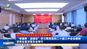 【学习贯彻党的二十届三中全会精神】“举旗帜•送理论”学习贯彻党的二十届三中全会精神进商会宣讲报告会举行
