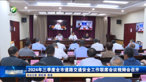 2024年三季度全市道路交通安全工作联席会议视频会召开