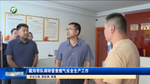 戴炜带队调研督查燃气安全生产工作