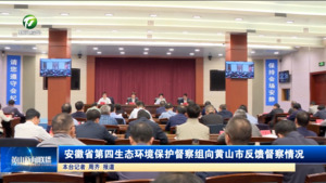 安徽省第四生态环境保护督察组向黄山市反馈督察情况