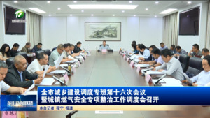 全市城乡建设调度专班第十六次会议暨城镇燃气安全专项整治工作调度会召开
