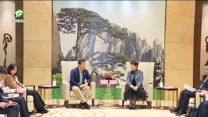 凌云与郑宇举行工作会谈