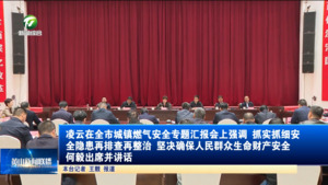 凌云在全市城镇燃气安全专题汇报会上强调 抓实抓细安全隐患再排查再整治 坚决确保人民群众生命财产安全 何毅出席并讲话